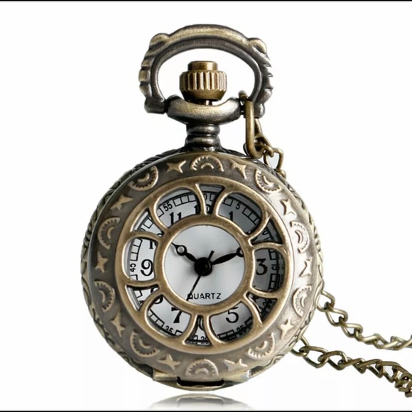 Vintage Alice in Wonderland Pocket Watch Necklace - Picture 2 of 14